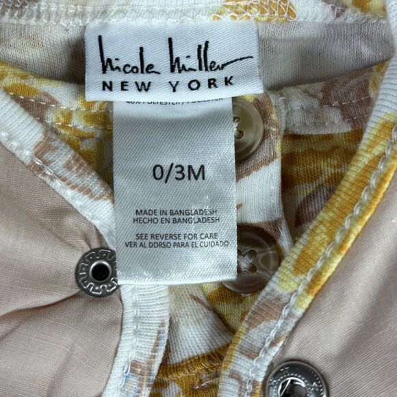 Nicole Miller Disney Baby 0-3M Outfit Lot Set Mickey Fall Floral Pants Vest NWT - Picture 9 of 14